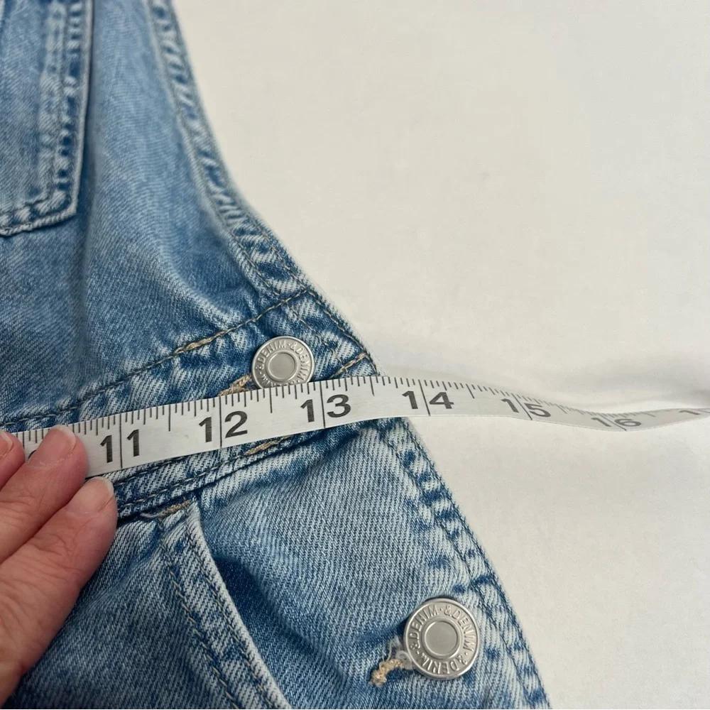 &DENIM BRAND Girls‎ Juniors Size 16 Denim Jeans Short Overalls Bibs Shortalls